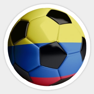 Colombia Flag Soccer Ball Sticker